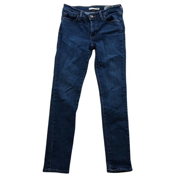 Levi's Denim - Levi's Women's Jeans Size 28x30 Skinny Classic Casual Blue Denim Pockets Ankle